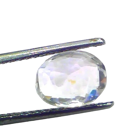3.71 Ct Certified Unheated Untreated Natural Ceylon White Sapphire 3.71 Ct Certified Unheated Untreated Natural Ceylon White Sapphire