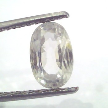 3.71 Ct Unheated Untreated Natural White Sapphire Gemstones