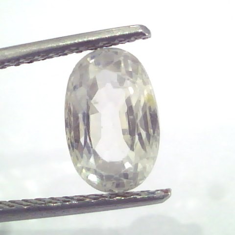 3.71 Ct Unheated Untreated Natural White Sapphire Gemstones