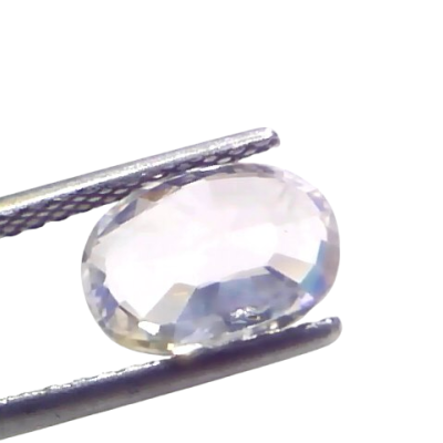 3.75 Ct Certified Unheated Untreated Natural Ceylon White Sapphire 3.75 Ct Certified Unheated Untreated Natural Ceylon White Sapphire