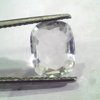 3.75 Ct Unheated Untreated Natural Certified White Sapphire Gems