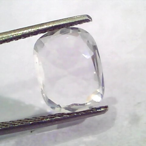 3.75 Ct Unheated Untreated Natural Certified White Sapphire Gems