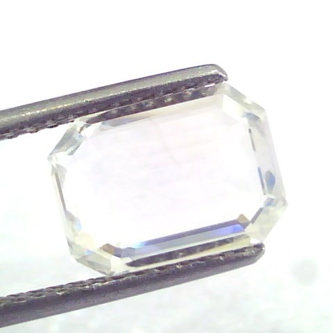 3.75 Ct IGI Certified Unheated Untreated Natural Premium White Sapphire