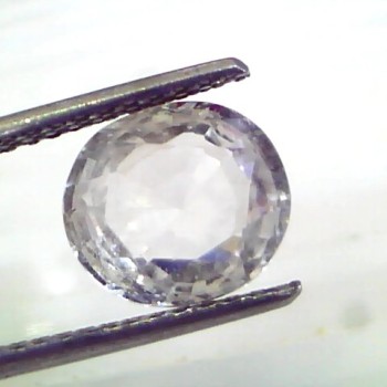 3.76 Ct Unheated Untreated Natural Ceylon White Sapphire Gems