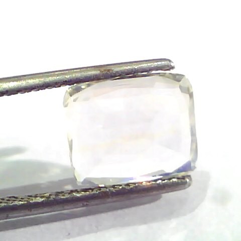 3.85 Ct IGI Certified Unheated Untreated Natural Premium White Sapphire