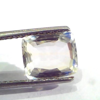 3.85 Ct IGI Certified Unheated Untreated Natural Premium White Sapphire