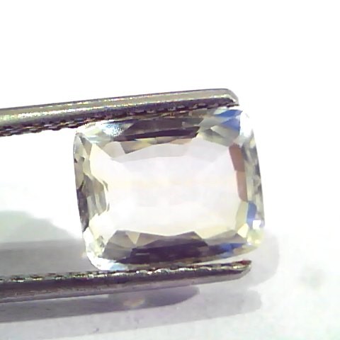 3.85 Ct IGI Certified Unheated Untreated Natural Premium White Sapphire