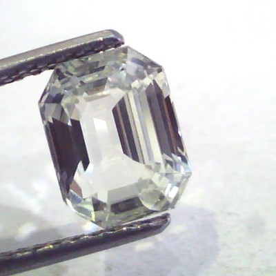 3.82 Ct Unheated Untreated Natural Premium White Sapphire Gemstone