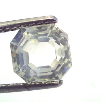 3.85 Ct Unheated Untreated Natural Premium White Sapphire Gemstone