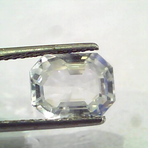 3.95 Ct Unheated Untreated Natural Certified White Sapphire Gems