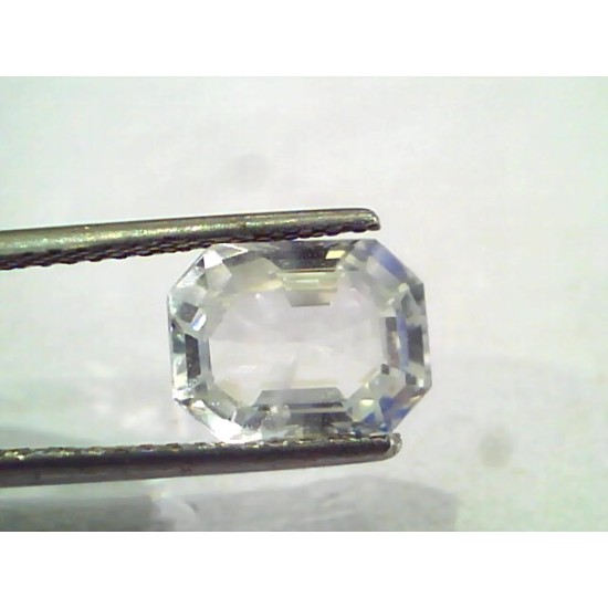 3.95 Ct Unheated Untreated Natural Certified White Sapphire Gems