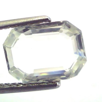 3.93 Ct Unheated Untreated Natural Premium White Sapphire Gemstone