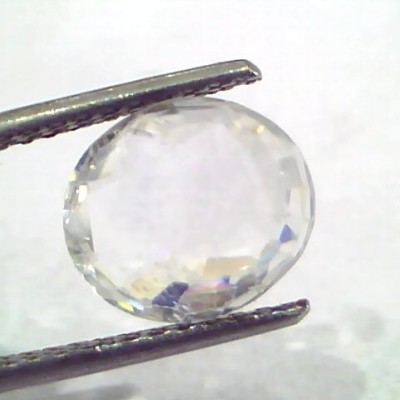 4.00 Ct Unheated Untreated Natural White Sapphire Safed Pukhraj