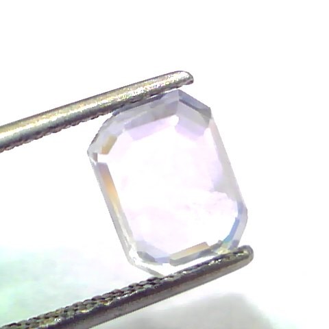 3.98 Ct Unheated Untreated Natural Ceylon White Sapphire Gemstone