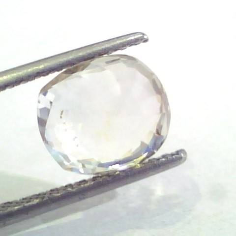 4.00 Ct Unheated Untreated Natural Ceylon White Sapphire Gems