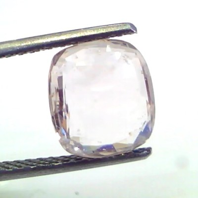 4.00 Ct Unheated Untreated Natural White Sapphire Gemstone