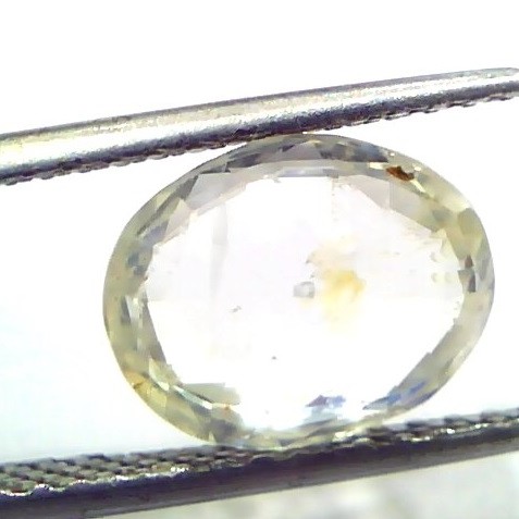 4.12 Ct Unheated Untreated Natural Ceylon White Sapphire Safed Pukhraj