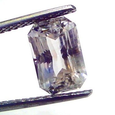 4.09 Ct GII Certified Unheated Untreated Natural Ceylon White Sapphire