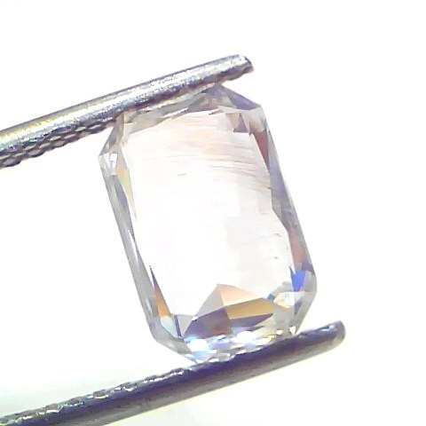4.09 Ct GII Certified Unheated Untreated Natural Ceylon White Sapphire