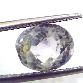 4.27 Ct Unheated Untreated Natural Ceylon White Sapphire Safed Pukhraj