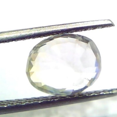 4.27 Ct Unheated Untreated Natural Ceylon White Sapphire Safed Pukhraj