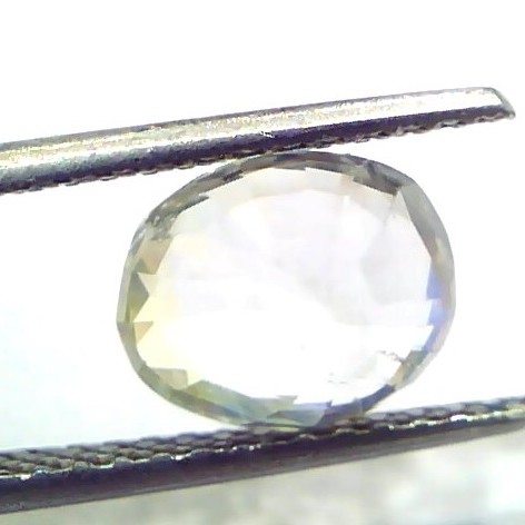 4.27 Ct Unheated Untreated Natural Ceylon White Sapphire Safed Pukhraj