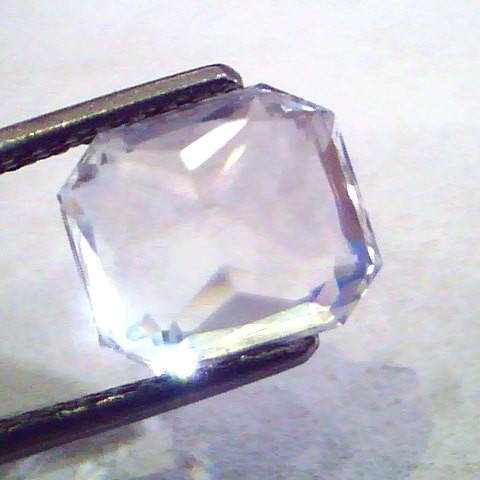 4.40 Ct Unheated Untreated Natural Premium White Sapphire Gemstone
