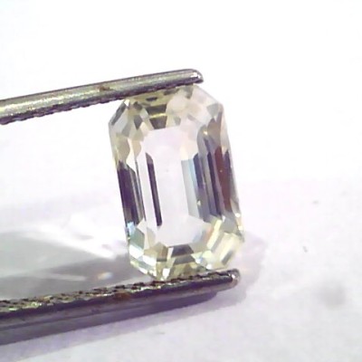 4.46 Ct Unheated Untreated Natural White Sapphire Gemstone AAA