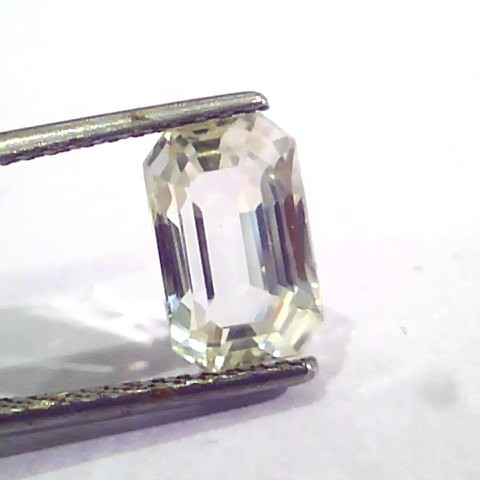 4.46 Ct Unheated Untreated Natural White Sapphire Gemstone AAA