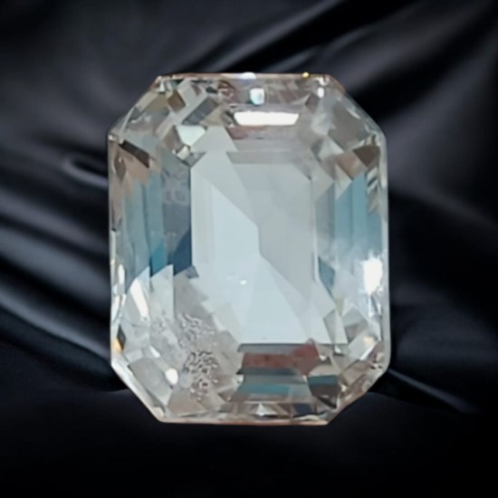 4.53 Ct IGI Certified Unheated Untreated Natural Ceylon White Pukhraj Sapphire