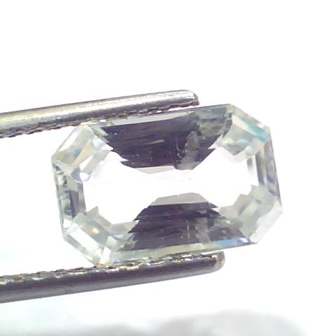 4.60 Ct IGI Certified Unheated Untreated Natural Ceylon White Sapphire AAA