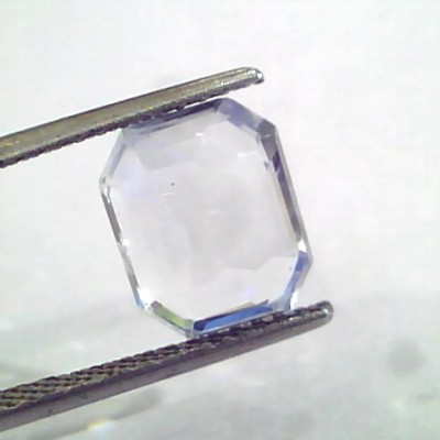 4.61 Ct IGI Certified Unheated Untreated Natural Ceylon White Sapphire Pukhraj