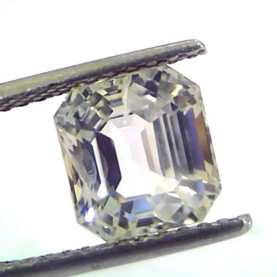 4.66 Ct IGI Certified Unheated Untreated Natural Ceylon White Sapphire Pukhraj