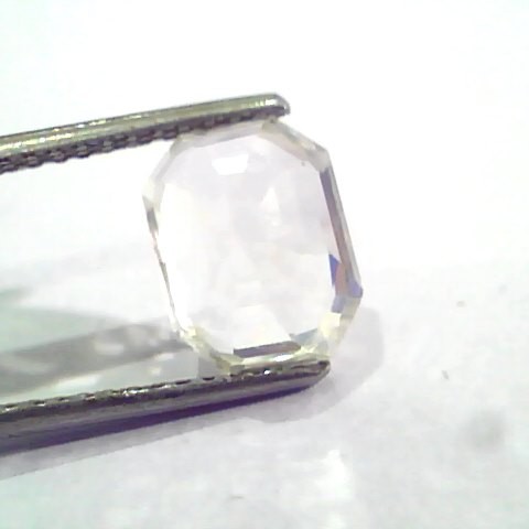 4.68 Ct IGI Certified Unheated Untreated Natural White Sapphire Gems AAA
