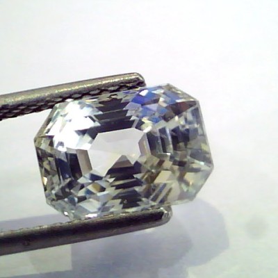 4.69 Ct Unheated Untreated Natural Premium Ceylon White Sapphire AAA