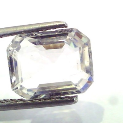 4.91 Ct Unheated Untreated Natural Premium Ceylon White Sapphire AAA