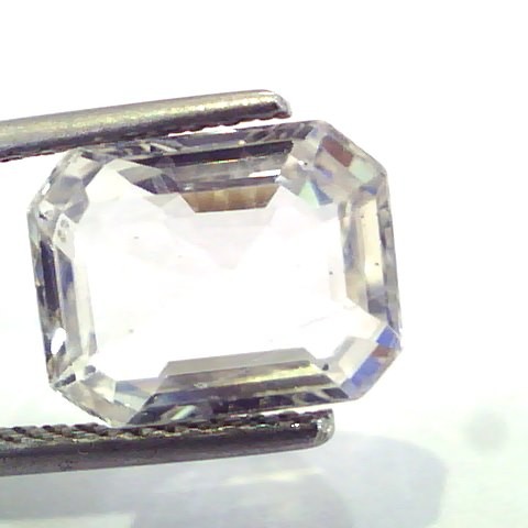 4.91 Ct Unheated Untreated Natural Premium Ceylon White Sapphire AAA