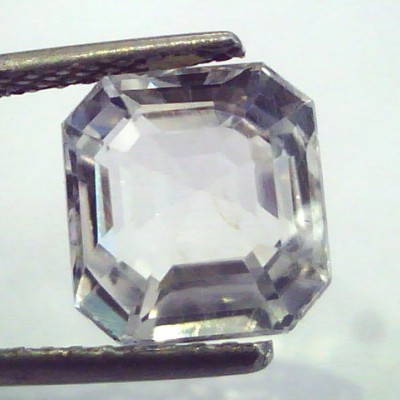 4.94 Ct Unheated Untreated Natural Premium White Sapphire Gemstone