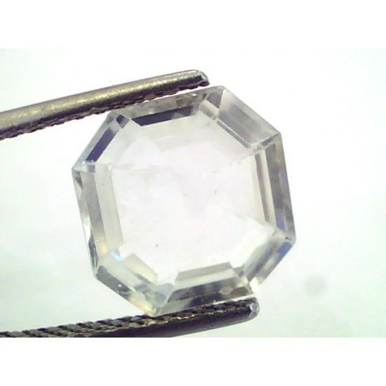 5.23 Ct Unheated Untreated Natural Premium White Sapphire Gemstone