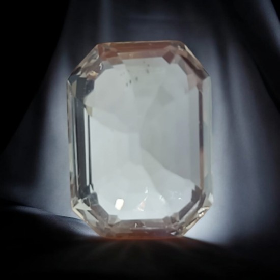 5.38 Ct GII Certified Unheated Untreated Natural Ceylon White Sapphire AAA