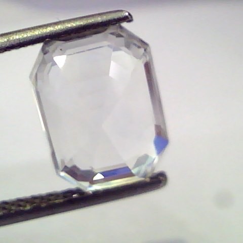 5.39 Ct Unheated Untreated Natural Premium White Sapphire Gemstone