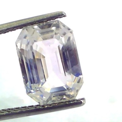 5.84 Ct IGI Certified Unheated Untreated Natural Ceylon White Sapphire AAAA