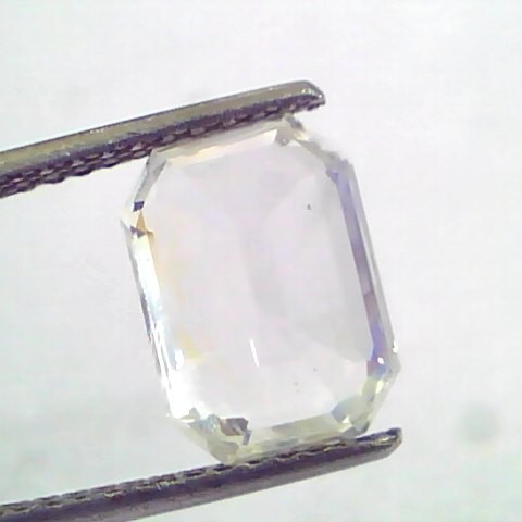5.84 Ct IGI Certified Unheated Untreated Natural Ceylon White Sapphire AAAA