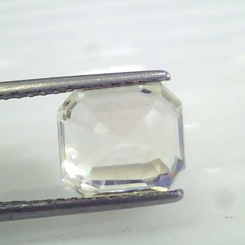 5.95 Ct IGI Certified Unheated Untreated Natural Ceylon White Sapphire AAAA