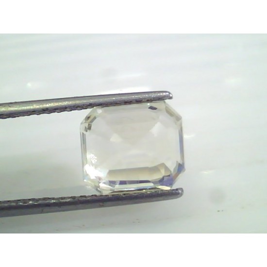 5.95 Ct IGI Certified Unheated Untreated Natural Ceylon White Sapphire AAAA