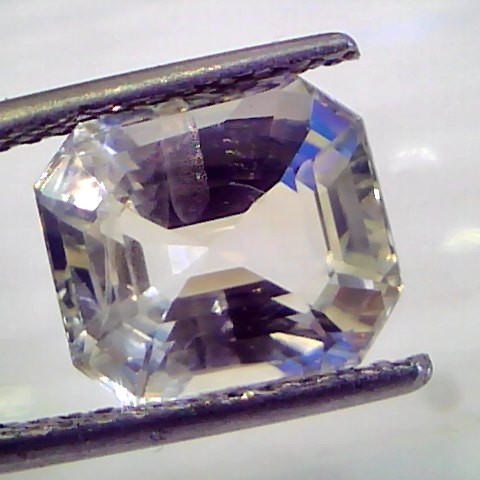 5.95 Ct IGI Certified Unheated Untreated Natural Ceylon White Sapphire AAAA