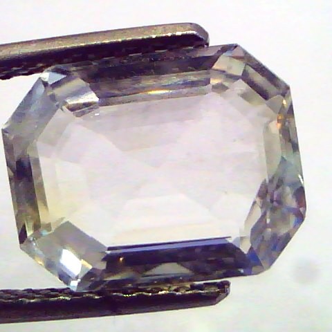 6.12 Ct Unheated Untreated Natural Premium White Sapphire Gemstone