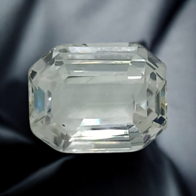 6.26 Ct GII Certified Unheated Untreated Natural White Sapphire Gemstone AAA 6.26 Ct GII Certified Unheated Untreated Natural White Sapphire Gemstone AAA