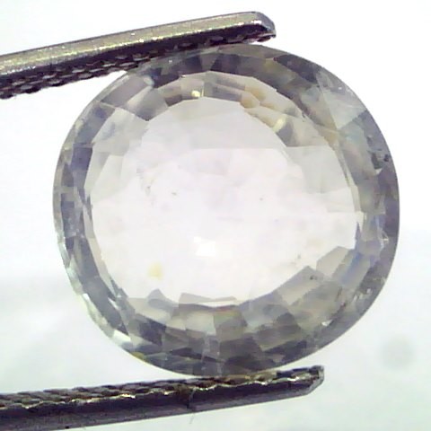 6.41 Ct Unheated Untreated Natural Premium White Sapphire Gemstone