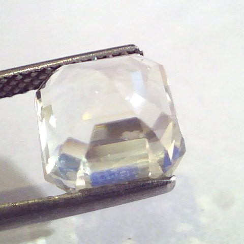 6.66 Ct IGI Certified Unheated Untreated Natural Premium White Sapphire AAA